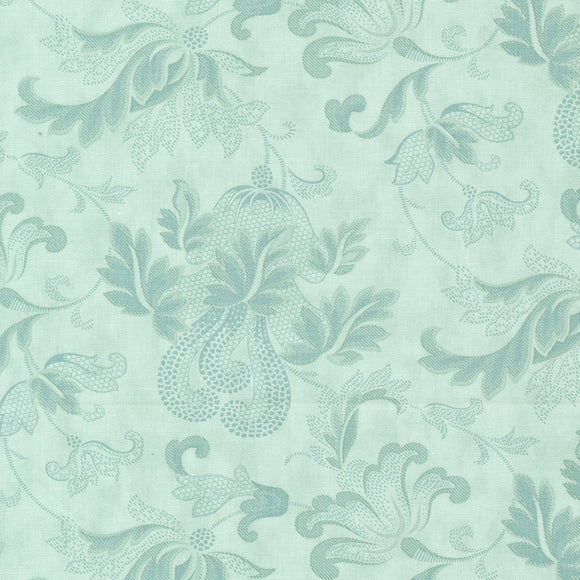 44335 12 AQUA - COLLECTION FOR A CAUSE ETCHINGS by Howard Marcus & 3 Sisters for Moda Fabrics