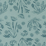 45583 17 BLUESTONE - WOODLAND WILDFLOWERS by Fancy That Design House & Company for Moda Fabrics {THE PANELS FOR THIS COLLECTION ARE ON OUR PANELS PAGE}