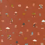 45585 24 RUST - WOODLAND WILDFLOWERS by Fancy That Design House & Company for Moda Fabrics {THE PANELS FOR THIS COLLECTION ARE ON OUR PANELS PAGE}