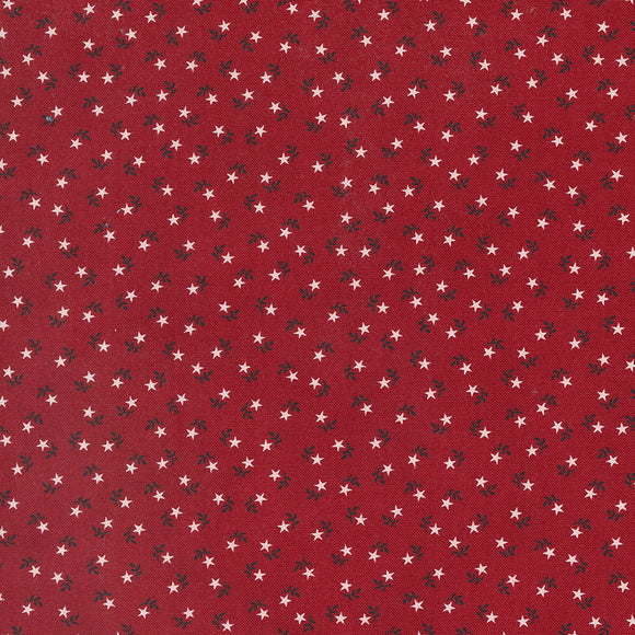 49249 12 HEART RED - AMERICAN GATHERINGS II by Primitive Gatherings for Moda Fabrics