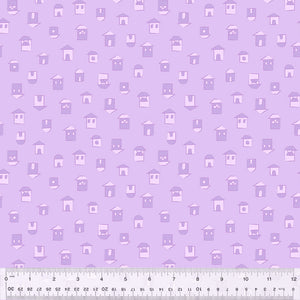 53300-5 LITTLE VILLAGE LILAC - 100% COTTON - COLOR CLUB by Heather Valentine/The Sewing Loft for Windham Fabrics