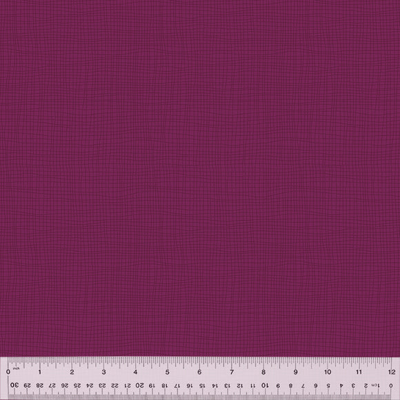 53301-9 GRIDLOCK PLUM - 100% COTTON - COLOR CLUB by Heather Valentine/The Sewing Loft for Windham Fabrics