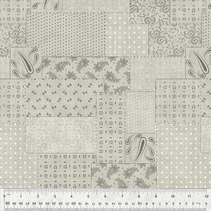 53633-4 TAUPE - CROSSROADS - COTTON - BEACON by Whistler Studios for Windham Fabrics