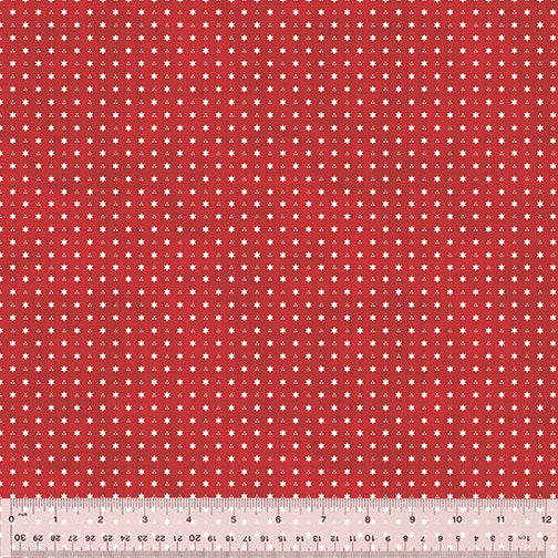 53639-2 RED - SIX POINTS - COTTON - BEACON by Whistler Studios for Windham Fabrics