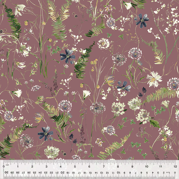 53785D-5 FLOWERFIELD-MAUVE- PERENNIAL by Kelly Ventura for Windham Fabrics