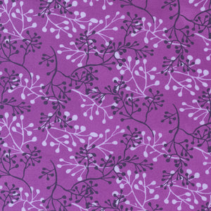 48724 24 PLUM - PANSYS POSIES by Robin Pickens for Moda Fabrics