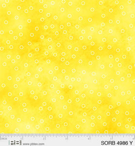 4986-Y - TOSSED DOTS - SORBET by P&B TEXTILES