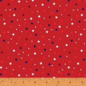 52588-3 RED-STARS/WE THE PEOPLE/by Whistler Studios for WINDHAM FABRICS