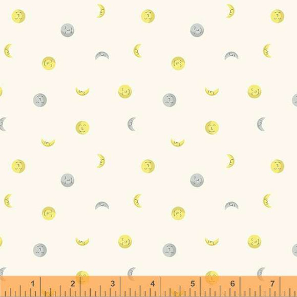 53179-3 MOONS PARCHMENT - LITTLE WHISPERS by Whistler Studios for Windham Fabrics