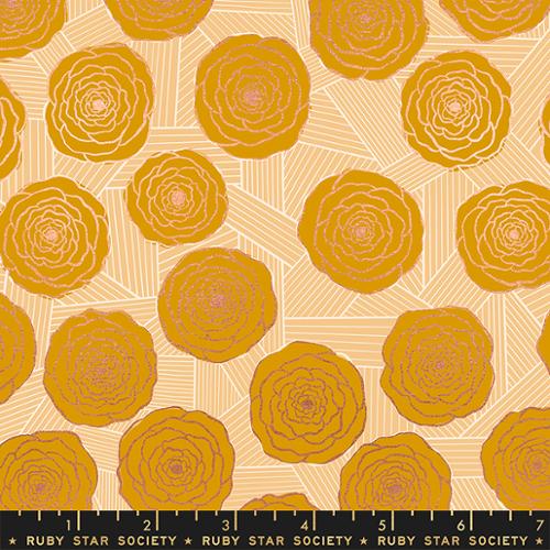 RS6023-11M YELLOW-CACTUS-METALLIC / by Jen Hewett- RUBY STAR SOCIETY for Moda Fabrics