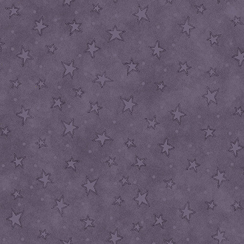 Q-8294-97 MUTED PURPLE - 100% COTTON - STARRY BASICS by Leanne Anderson of The Whole Country Caboodle for Henry Glass & Co. Inc.