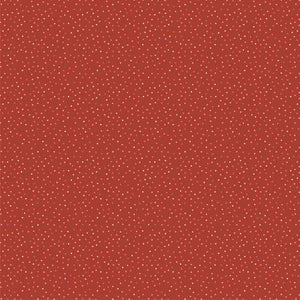 CC20182 SPECKLED HEN RED/COUNTRY CONFETTI by POPPIE COTTON FABRICS