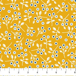 10443-58 GOLDEN BLUEBERRIES - EARLY AUTUMN by Patrick Lose for Northcott Fabrics