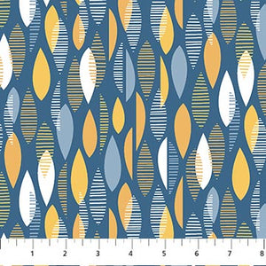 10444-44 BRISK FALLING LEAVES - EARLY AUTUMN by Patrick Lose for Northcott Fabrics