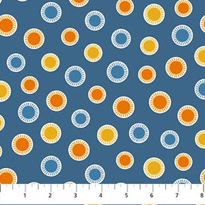 10446-44 MULTI RADIENT BLOOMS - EARLY AUTUMN by Patrick Lose for Northcott Fabrics