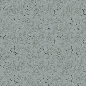 10446-B BLUE DOT FLOWER - DARK & STORMY by Maywood Studio Collection for Maywood Studio