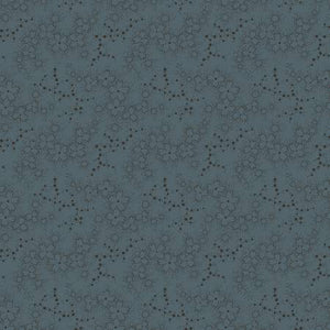 10446-N NAVY DOT FLOWER - DARK & STORMY by Maywood Studio Collection for Maywood Studio