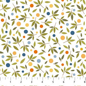 10448-10 MULTI TOSSED TWIGS - EARLY AUTUMN by Patrick Lose for Northcott Fabrics