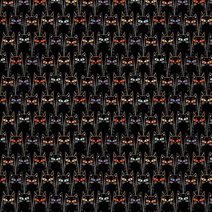 12024249-1 BLACK CATS - BLACK - The Starlight Spooks Collection by Elena Amo for paintbrush studio fabrics