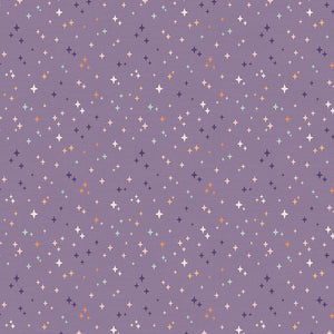 12024258-1 SPARKLES - PURPLE - The Starlight Spooks Collection by Elena Amo for paintbrush studio fabrics