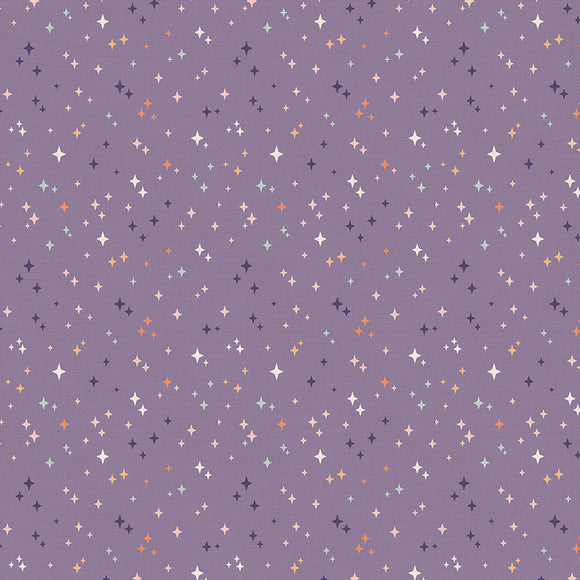 12024258-1 SPARKLES - PURPLE - The Starlight Spooks Collection by Elena Amo for paintbrush studio fabrics