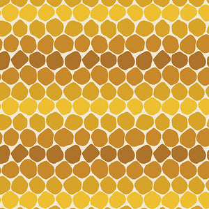 16411 33 HONEYCOMB - GOLD - BEE HAVEN by Rachel Rossi Designs for Benartex Designer Fabrics