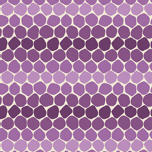 16411 65 HONEYCOMB - PLUM - BEE HAVEN by Rachel Rossi Designs for Benartex Designer Fabrics