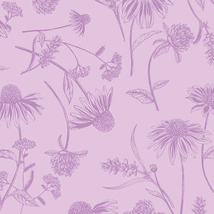 16413 01 CONEFLOWER TONAL - LIGHT PETAL - BEE HAVEN by Rachel Rossi Designs for Benartex Designer Fabrics