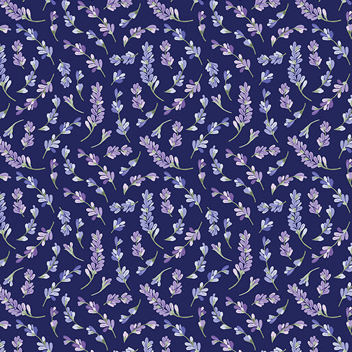 16416 57 LAVENDULA - DARK TWILIGHT - BEE HAVEN by Rachel Rossi Designs for Benartex Designer Fabrics