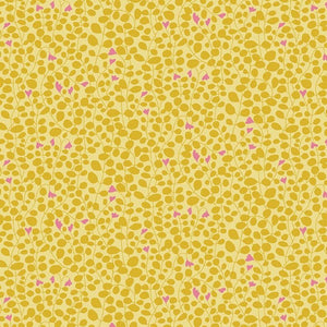 16448-33 CAROLINE  YELLOW - BLOOMING COLOR 2 by Wolff Paper for Benartex Designer Fabrics
