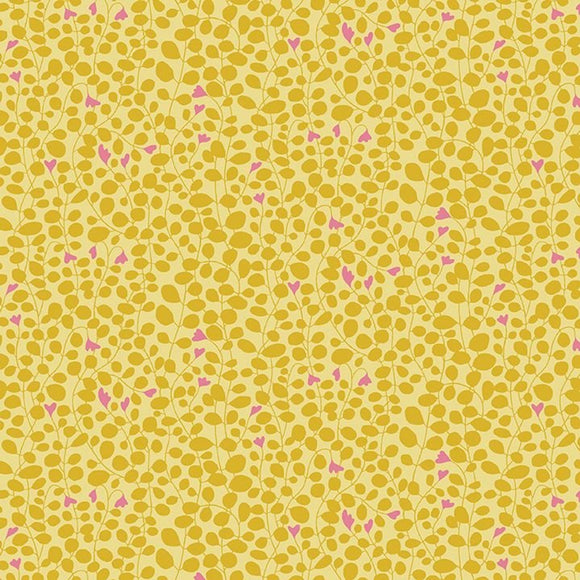 16448-33 CAROLINE  YELLOW - BLOOMING COLOR 2 by Wolff Paper for Benartex Designer Fabrics