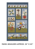 16757 44 GREEN - PRAIRIE CHICKS by Cheryl Haynes for Benartex Designer Fabrics