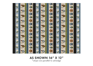 16753 55 BLUE/MULTI - PRAIRIE CHICKS DANCE - PRAIRIE CHICKS by Cheryl Haynes for Benartex Designer Fabrics