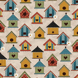 16756 74 NATURAL - PRAIRIE CHICKS by Cheryl Haynes for Benartex Designer Fabrics