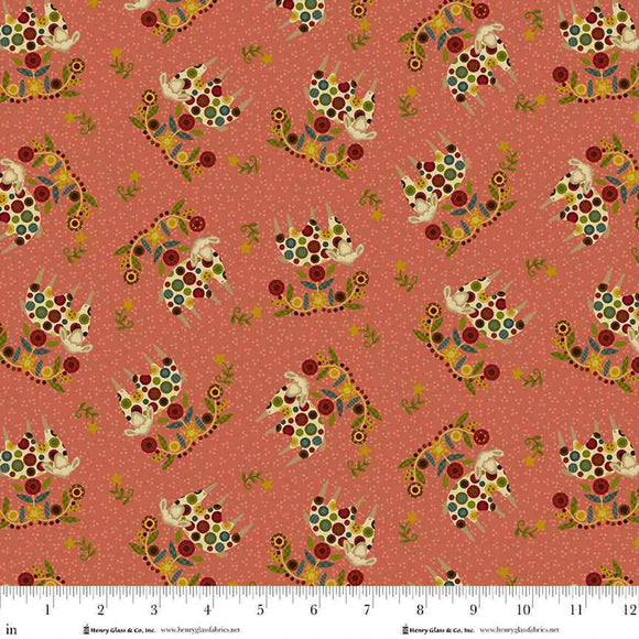Q-2001-22 PINK - PENNYBERRY FARM by Kim Diehl for Henry Glass & Co Division