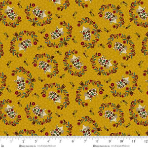 Q-2005-44 YELLOW - PENNYBERRY FARM by Kim Diehl for Henry Glass &amp; Co Division