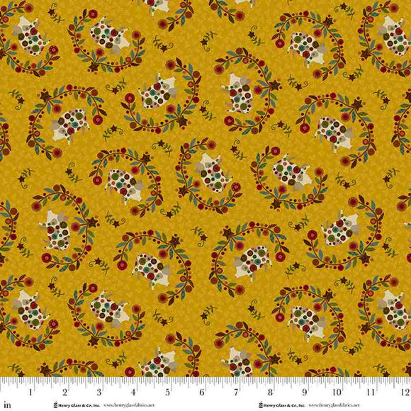 Q-2005-44 YELLOW - PENNYBERRY FARM by Kim Diehl for Henry Glass & Co Division