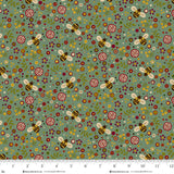 Q-2010-77 MEDIUM TEAL - PENNYBERRY FARM by Kim Diehl for Henry Glass &amp; Co Division