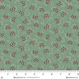 Q-2013-11 DUSTY AQUA - PENNYBERRY FARM by Kim Diehl for Henry Glass &amp; Co Division