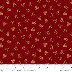 Q-2017-88 RED - PENNYBERRY FARM by Kim Diehl for Henry Glass &amp; Co Division