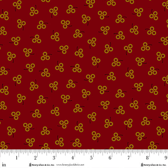 Q-2017-88 RED - PENNYBERRY FARM by Kim Diehl for Henry Glass & Co Division