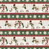 27733 237 MULTI REPEATING STRIPE - WOODLAND SNOWMEN by Danielle Leone for Wilmington Prints