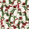27734 273 CREAM PACKED SNOWMEN - WOODLAND SNOWMEN by Danielle Leone for Wilmington Prints