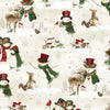27735 273 CREAM SCENIC SNOWMEN - WOODLAND SNOWMEN by Danielle Leone for Wilmington Prints
