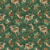 27737 727 GREEN WOODLAND CRITTERS TOSS - WOODLAND SNOWMEN by Danielle Leone for Wilmington Prints