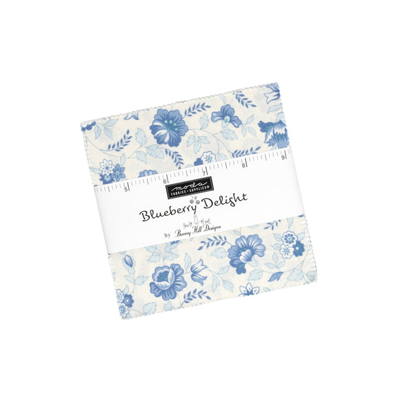 3030PP - BLUEBERRY DELIGHT CHARM PACK by Bunny Hill Designs for Moda Fabrics