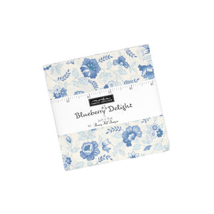 3030PP BLUEBERRY DELIGHT CHARM PACK - 42 PIECE 5"x5" Assorted by Bunny Hill Designs for Moda Fabrics