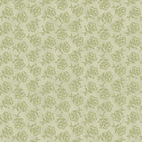 3114 04 LIGHT SAGE - TOSSED JACOBEAN FLOWER - PRAIRIE CHICKS by Cheryl Haynes for Benartex Designer Fabrics