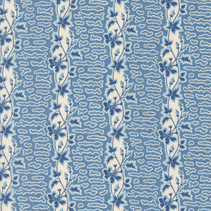 31712 13 PRUSSIAN BLUE - SALLYS STITCHES by Betsy Chutchian for Moda Fabrics