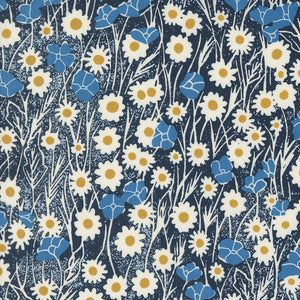 3312 19 NAVY - FIELD OF FLOWERS by Katharine Watson for Moda Fabrics